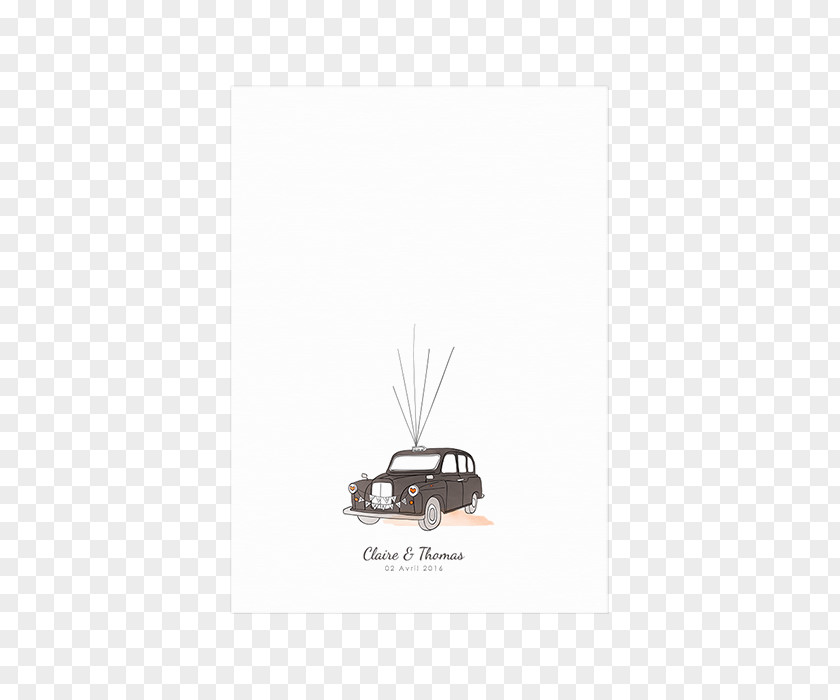 Taxi Wedding Guestbook PNG