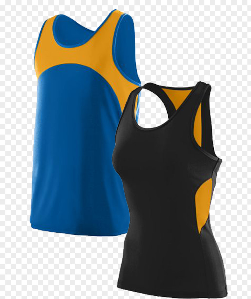 Athletics Track Clothing Uniform Sleeveless Shirt PNG