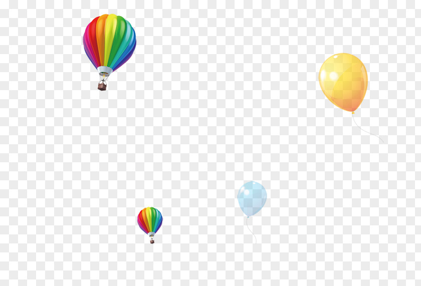 Balloons Float Hot Air Balloon Yellow Sky Wallpaper PNG