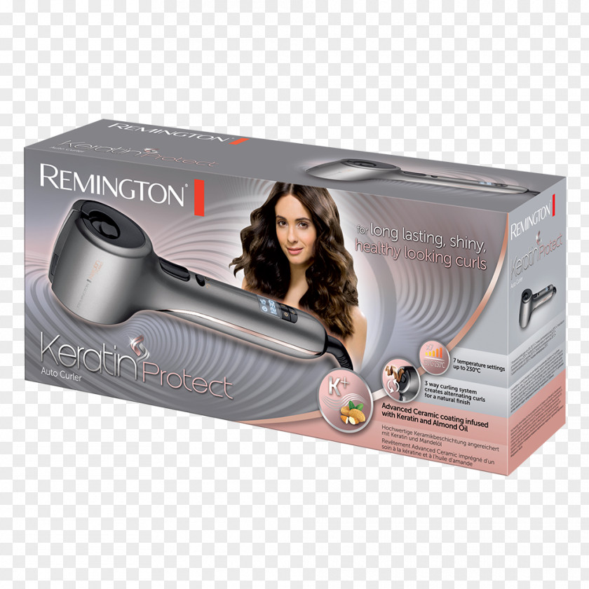 Curler Hair Iron Remington PROluxe Capelli Keratin PNG