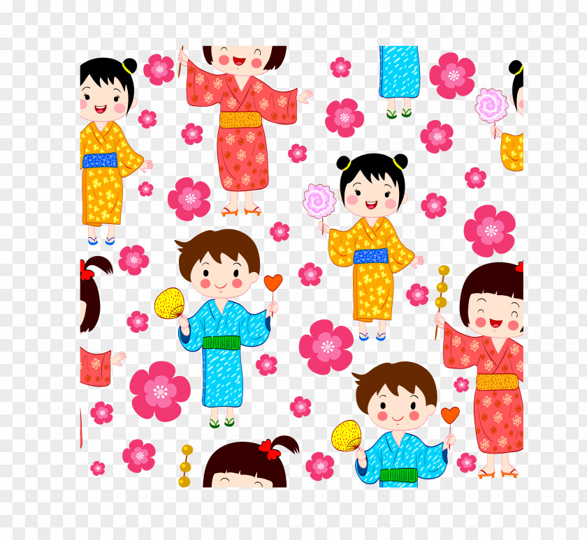 Japanese Style Decoration Illustration PNG