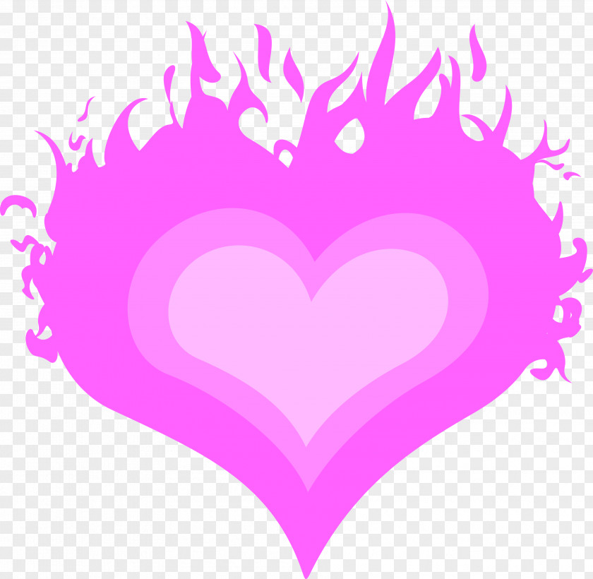 Pink M Heart Clip Art PNG