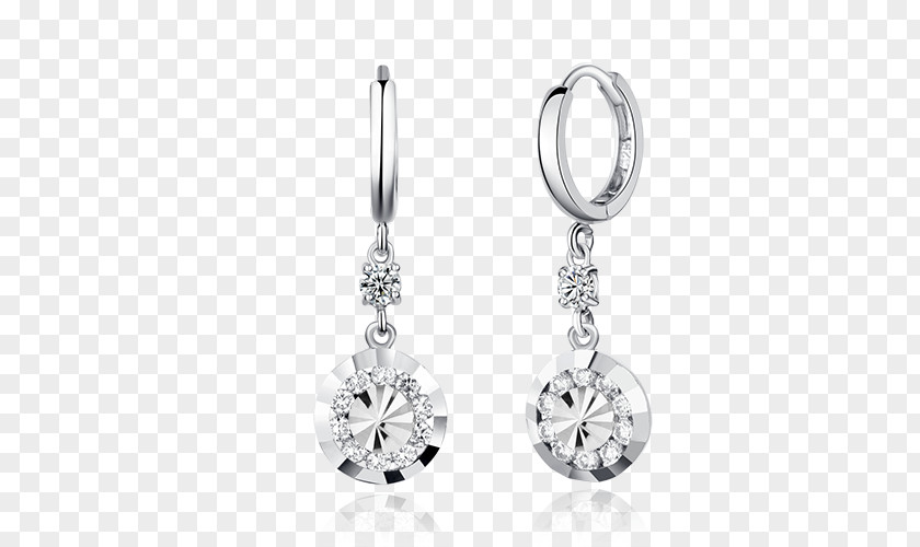 Silver Earring Body Jewellery Product Design PNG