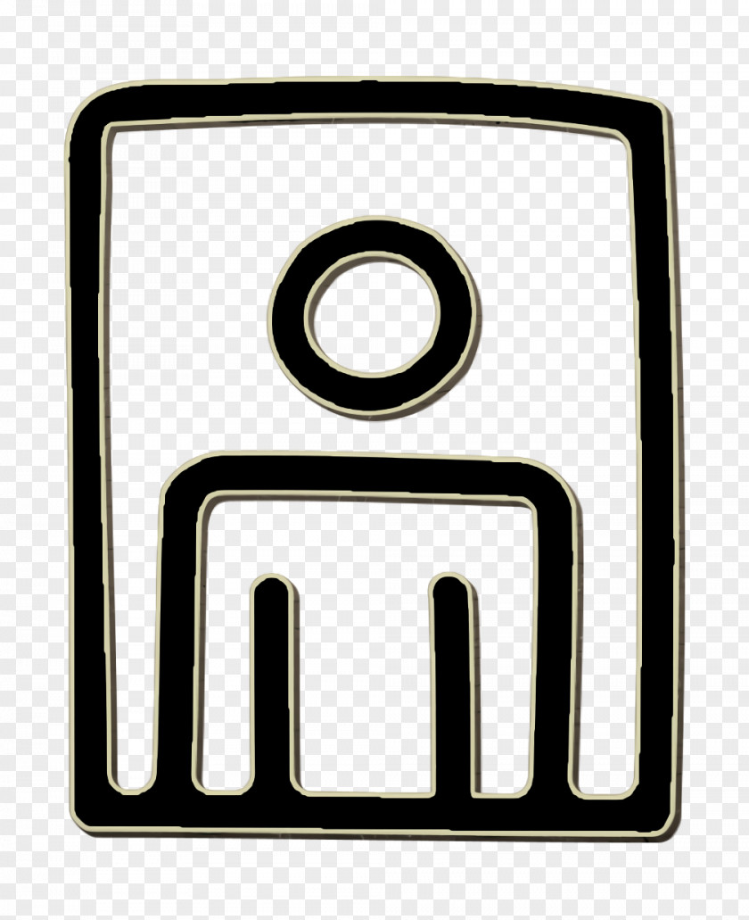 User Icon Hand Drawn Outline In A Rectangle People PNG