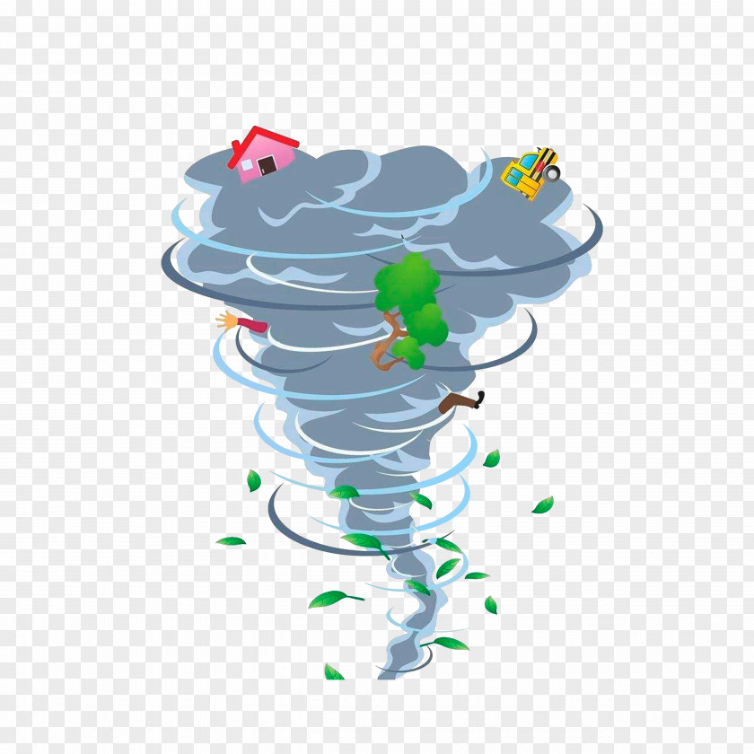 A Powerful Tornado Cartoon Royalty-free Illustration PNG