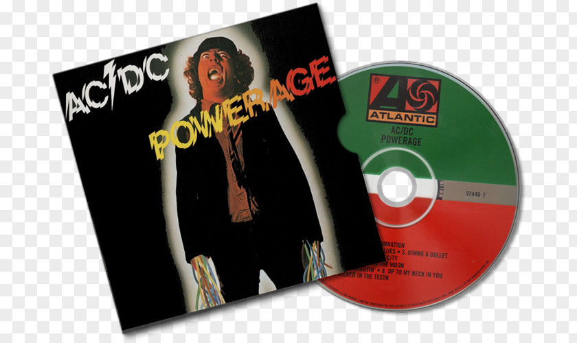 AC/DC Compact Disc Powerage LP Record Phonograph PNG