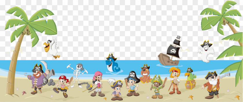Cartoon Pirate Material Piracy Royalty-free Drawing Illustration PNG