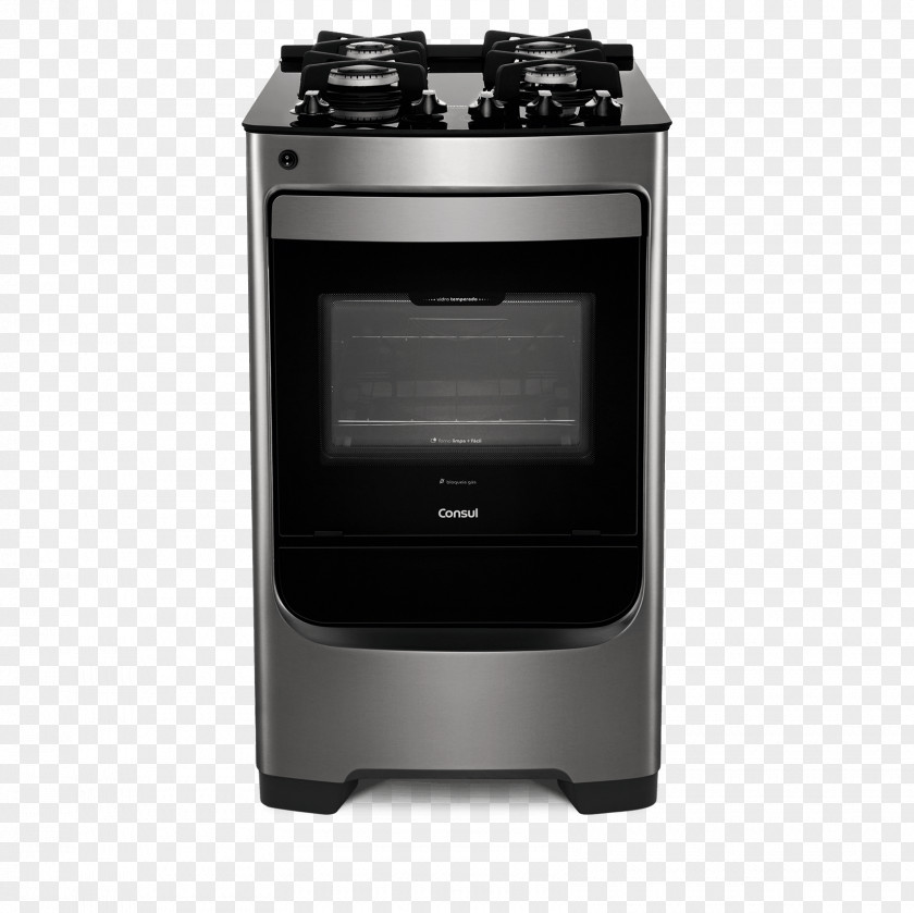 Cooking Ranges Consul S.A. Stainless Steel Gas Stove Erva Doce CFO4N PNG