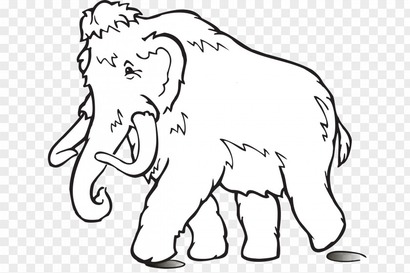 Elephant Woolly Mammoth Drawing Clip Art PNG