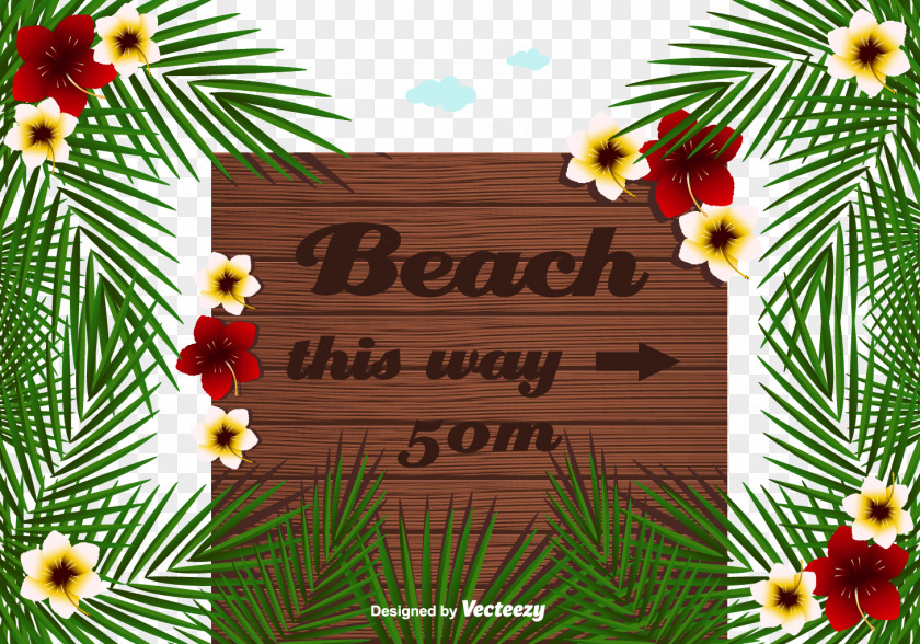 Hawaiian Beach Style Signs Drawing Signage Illustration PNG
