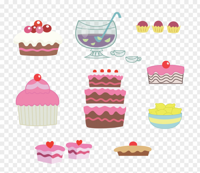 Punch Food Pony Pinkie Pie Cupcake PNG