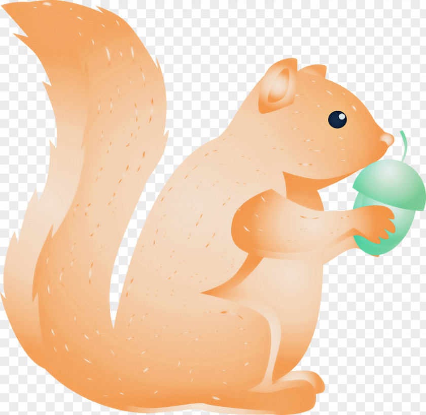 Squirrel Cartoon Animal Figure Tail PNG