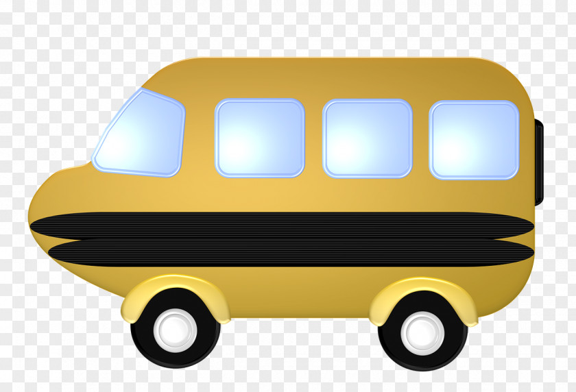 Car Yellow Transport Bus PNG