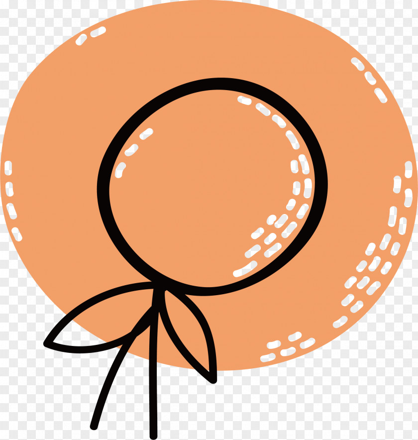 Yellow Straw Hat Iron Clip Art PNG