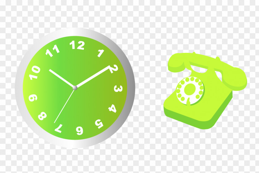 Green Watch Clock Adobe Illustrator Clip Art PNG
