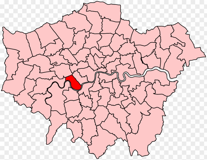 Map London Borough Of Hounslow Islington Southwark City Westminster Camden PNG
