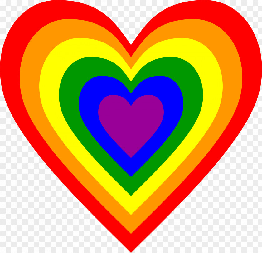 Rainbows Rainbow Flag Heart Clip Art PNG