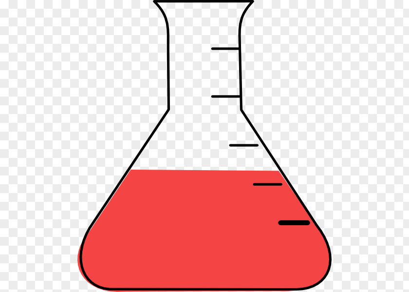 Red Particles Laboratory Flasks Beaker Chemistry Clip Art PNG