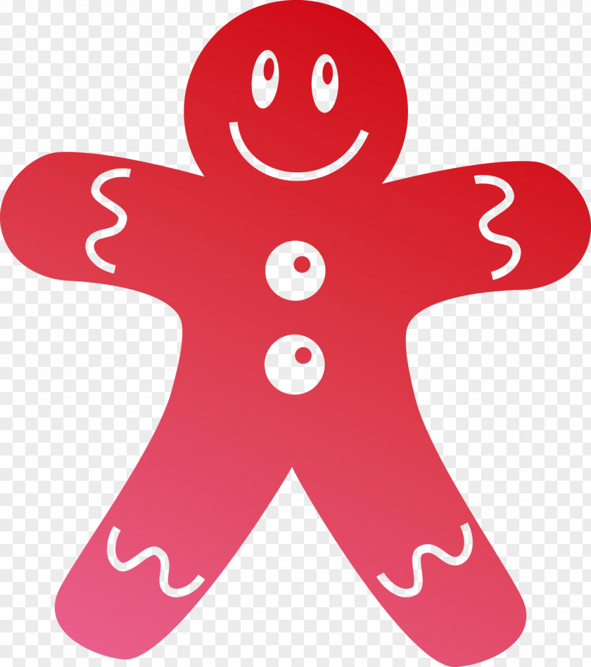 Vector Gingerbread Man Elements Icon PNG