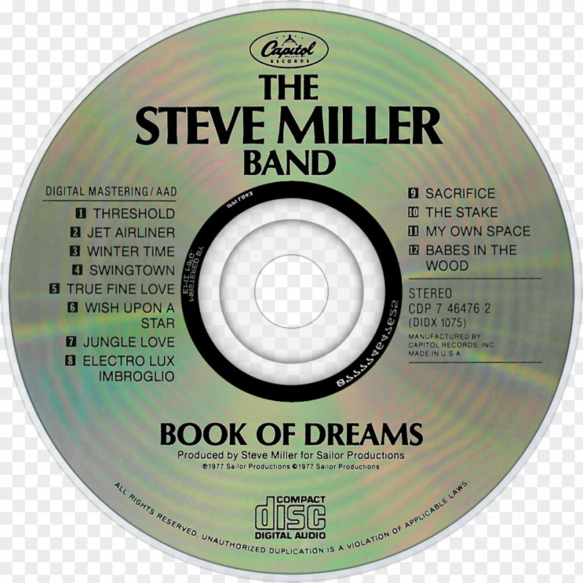 Book Of Dreams Compact Disc Brand PNG