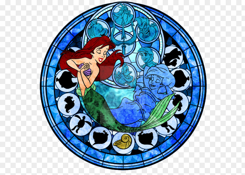 Disney Princess Stained Glass Ariel The Walt Company PNG