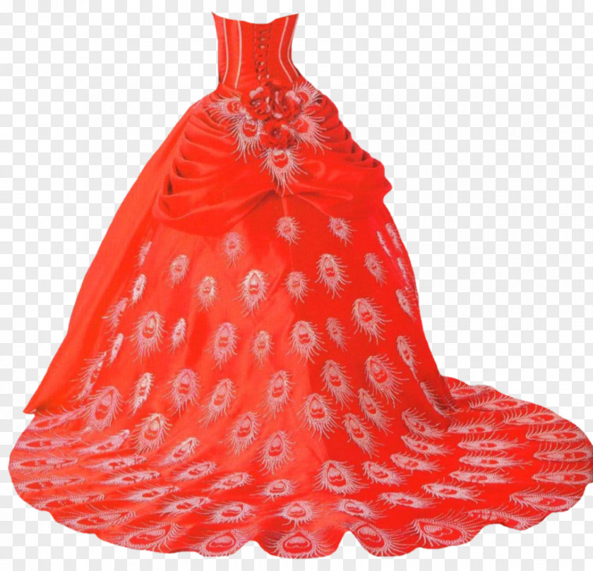 Dress Wedding Red Quinceañera Clothing PNG