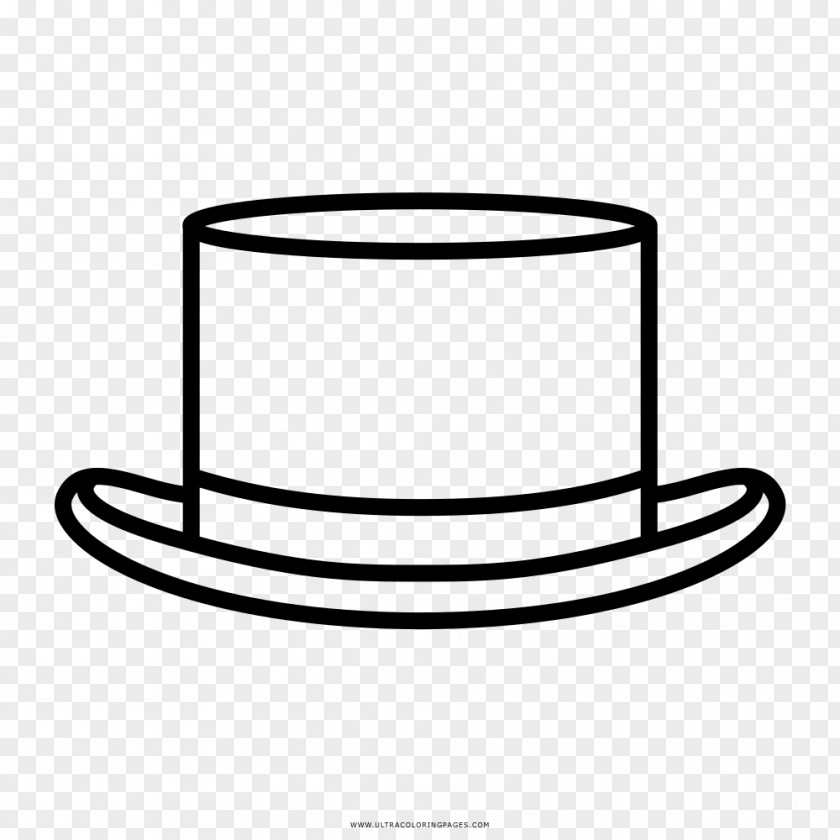 Hat Bowler Drawing Coloring Book Top PNG