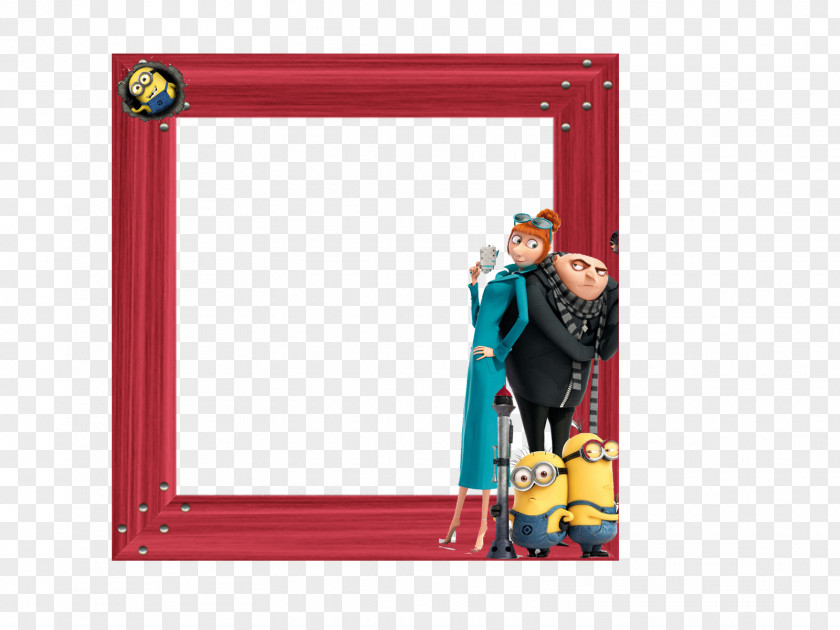 Negocios Despicable Me Minions Strap Picture Frames Leather PNG