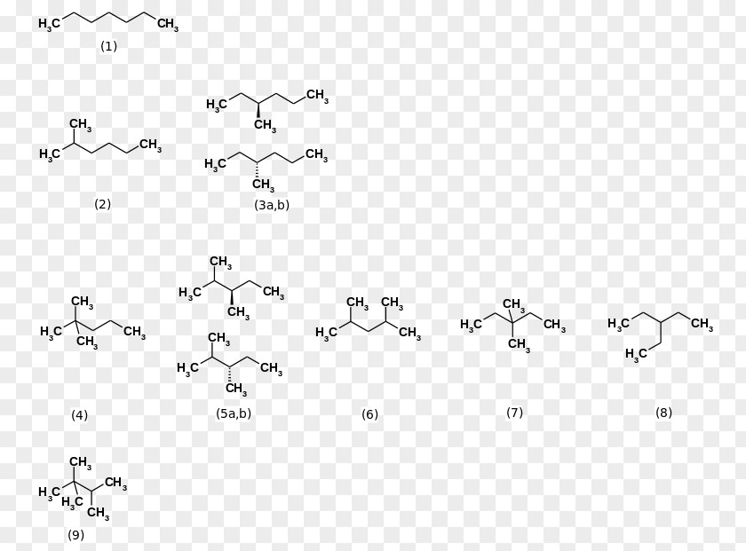 Ramadan Karime Heptane Structural Isomer Formula Structure PNG