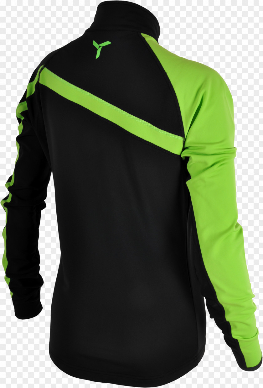 T-shirt Long-sleeved Shoulder Green PNG