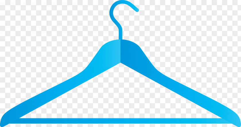 Aqua Clothes Hanger Turquoise Line Triangle PNG
