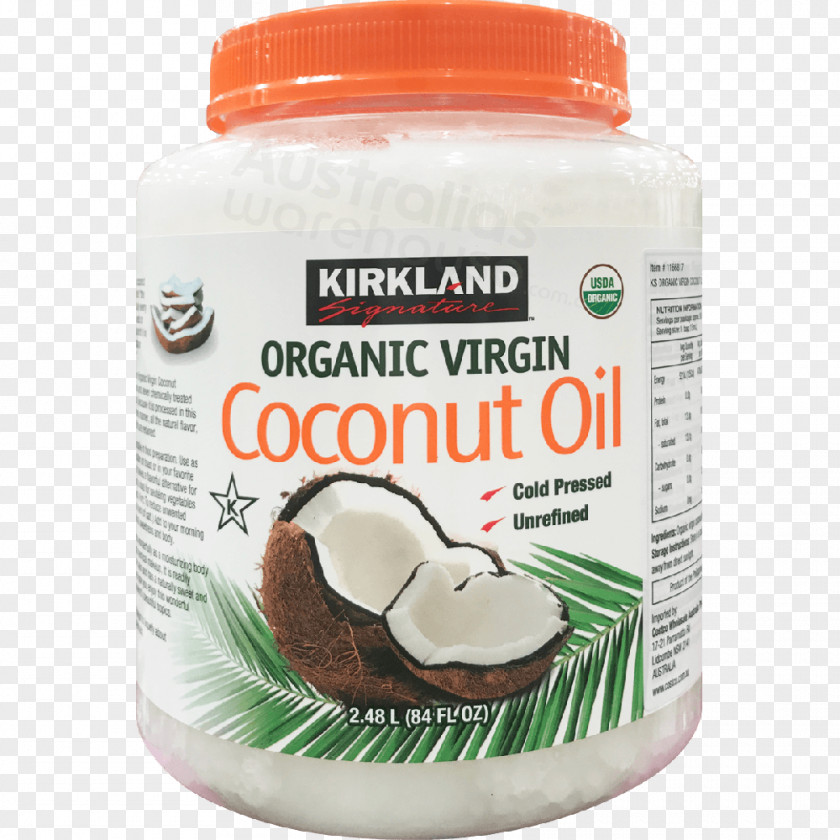 Natural Coconut Oil Kirkland Organic Food PNG