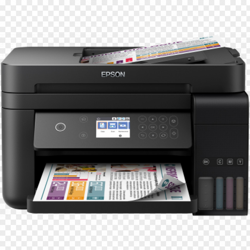 Printer Multi-function Inkjet Printing Epson EcoTank ITS L6170 PNG
