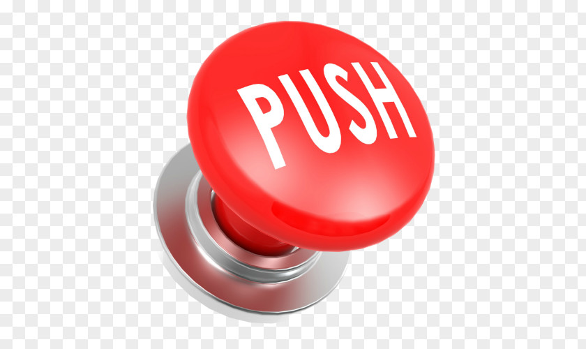 Big Red Push-button Stock Photography PNG