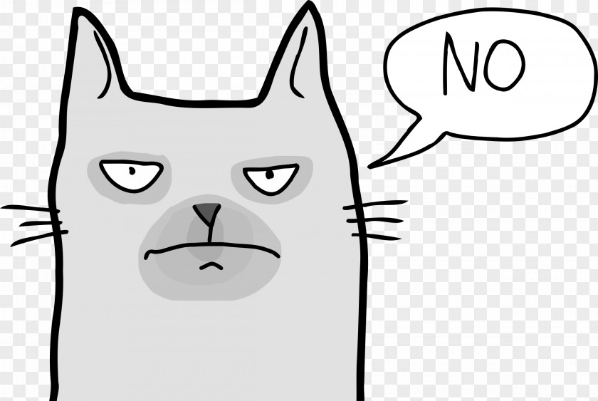 Cat Face Grumpy Kitten Clip Art PNG