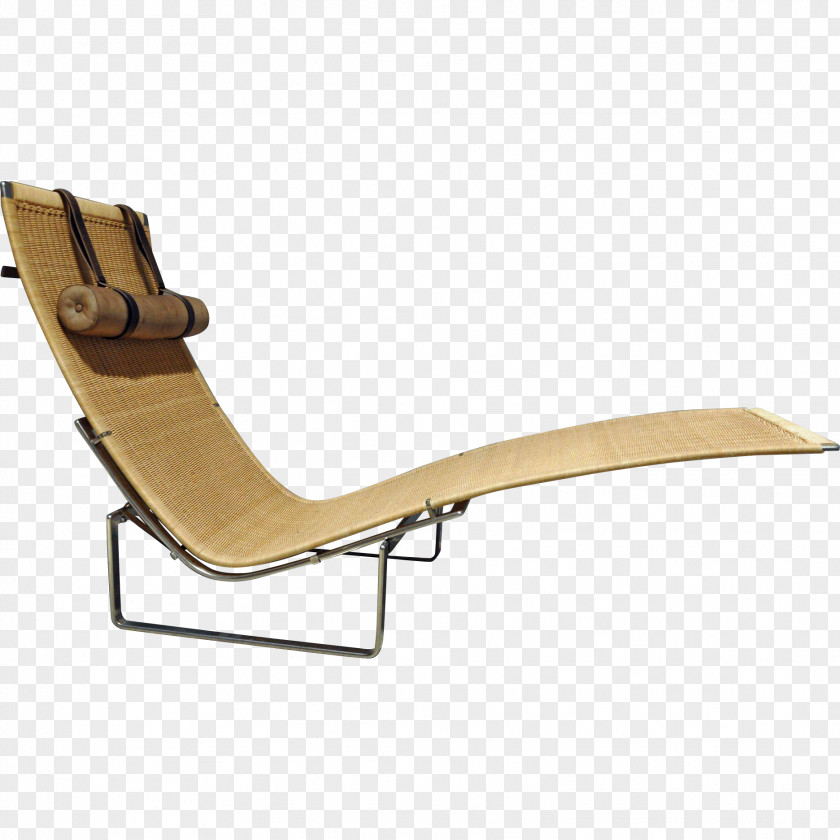 Chair Chaise Longue Sunlounger Wood PNG