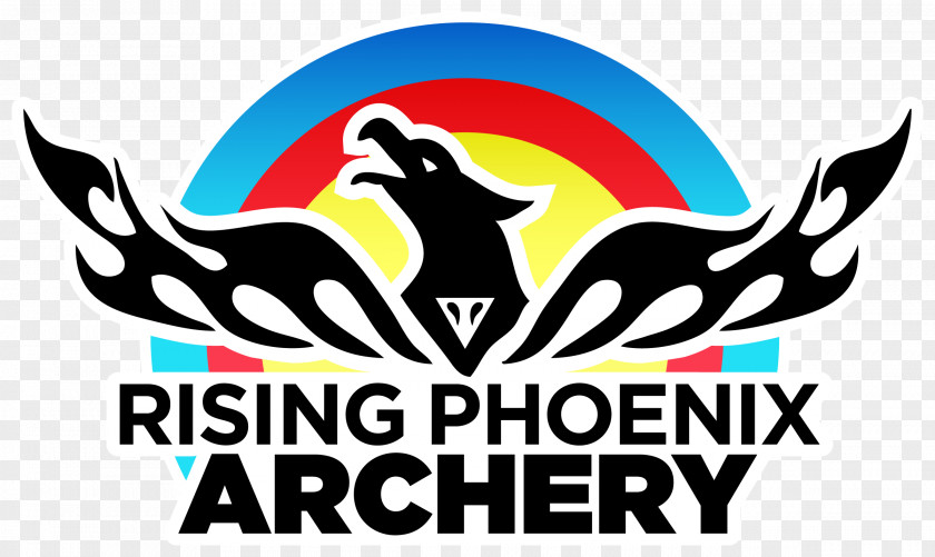 Day Of The Rebellion Rising Phoenix Archery Logo Brand Graphic Design PNG