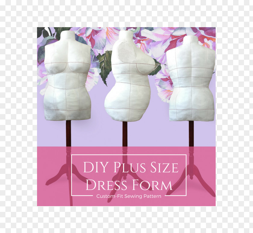 Design Dress Form Clothing Sizes Sewing Pattern PNG