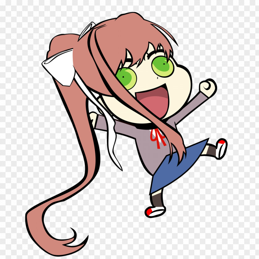 Doki Clip Art Illustration Cartoon Literature Club! PNG