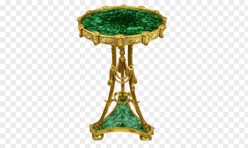 Table Gold Designer Green PNG