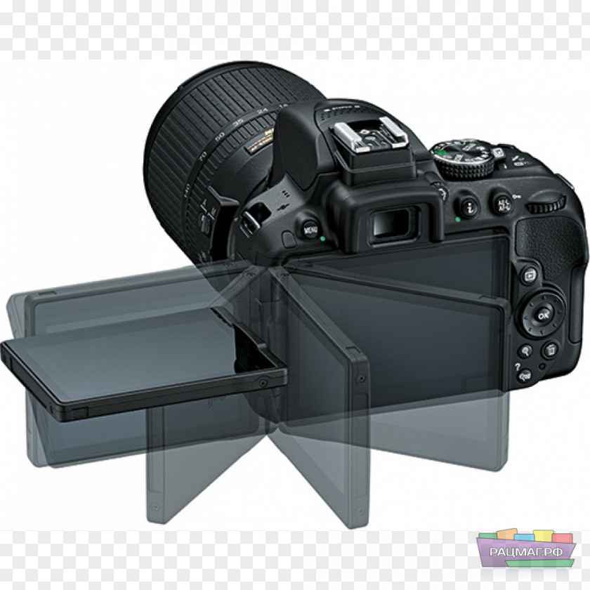 Camera Nikon D5300 AF-S DX Nikkor 18-140mm F/3.5-5.6G ED VR Digital SLR Format PNG