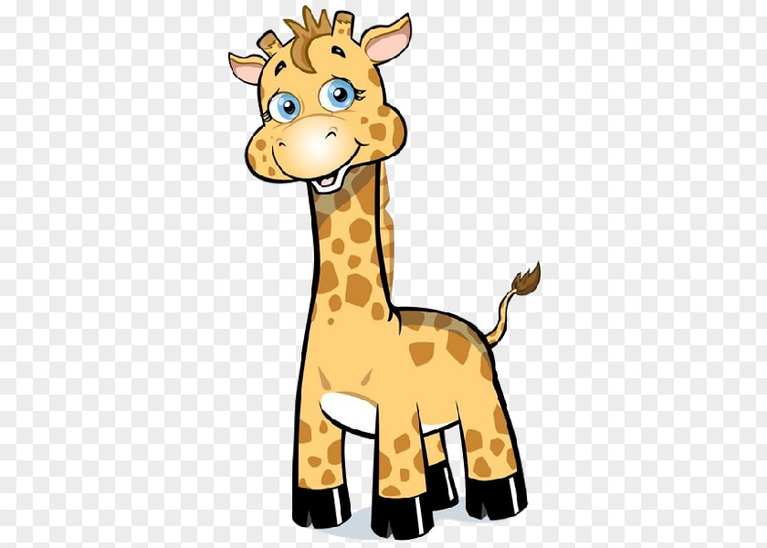 Cartoon Giraffe Baby Giraffes Drawing Animation Clip Art PNG