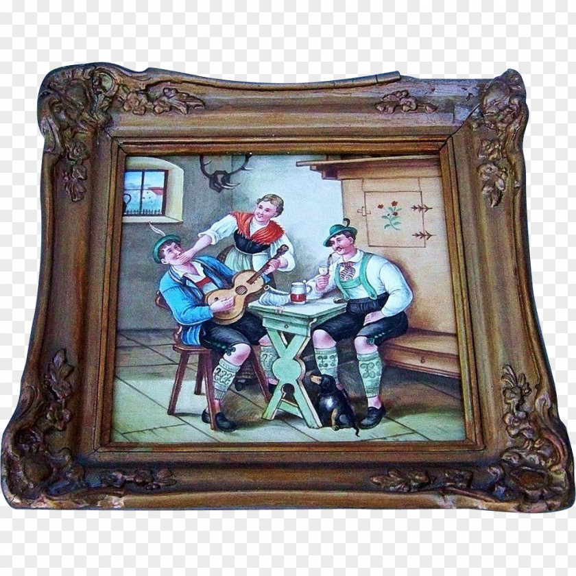 Hand Painted Man Picture Frames PNG