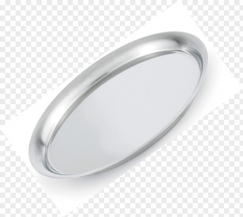 Silver Body Jewellery Oval PNG