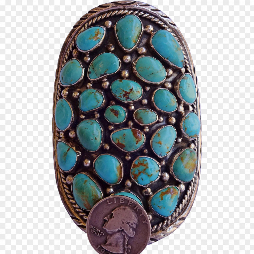 Silver Turquoise Navajo Cuff Needlepoint PNG