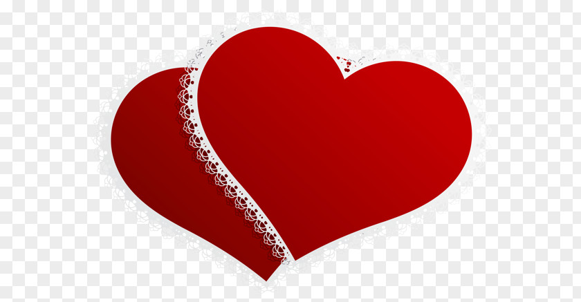 Two Hearts Heart Valentine's Day Clip Art PNG