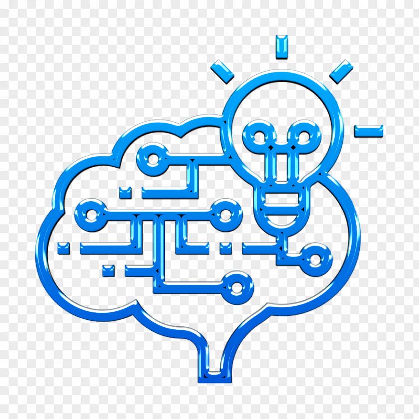 Artificial Intelligence Icon Brain AI PNG