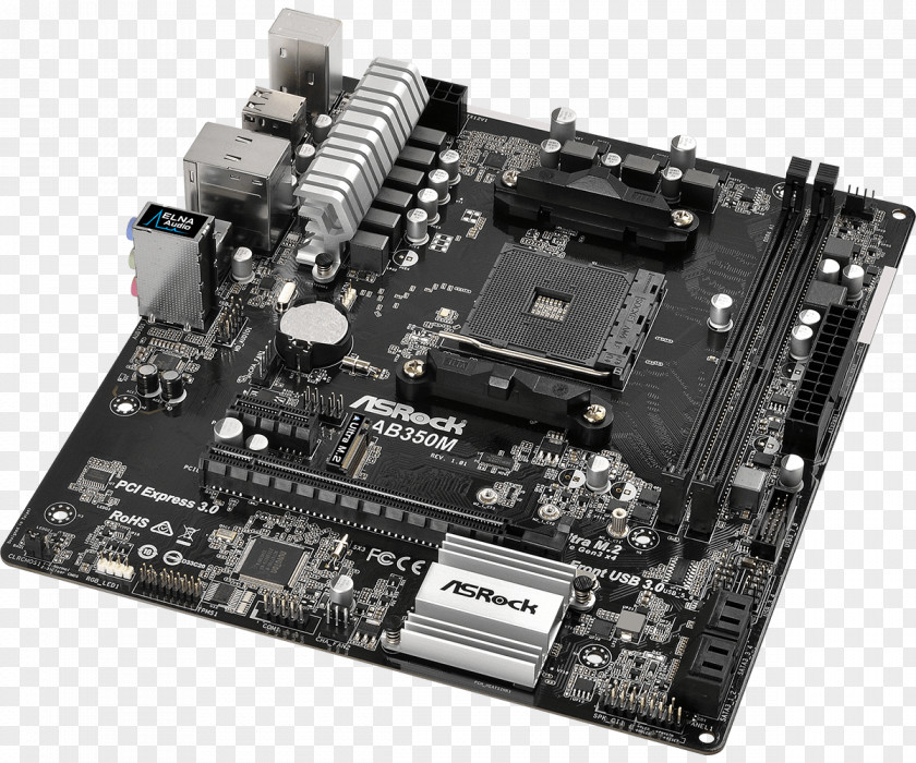 Cpu Socket AM4 ASROCK A320M AMD MicroATX Motherboard PNG