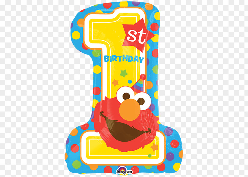 Birthday Elmo Cookie Monster Abby Cadabby Balloon PNG