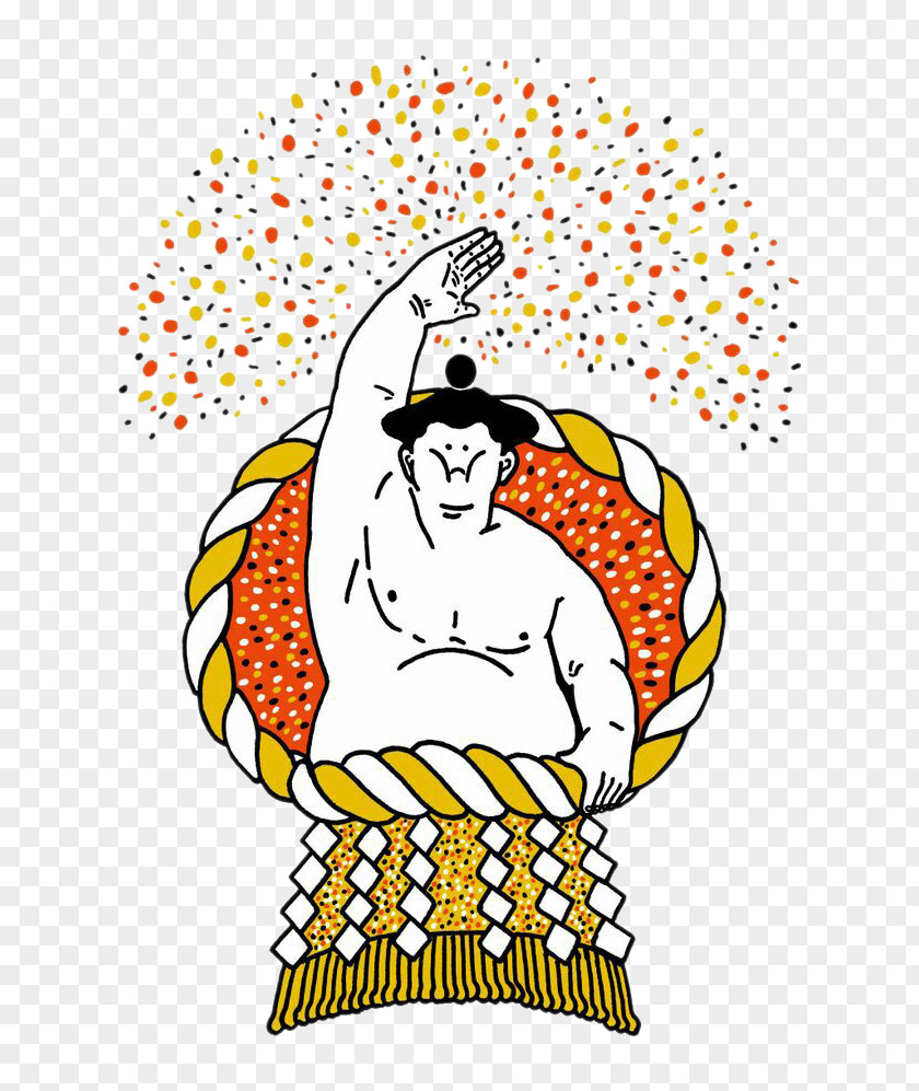 Japanese Sumo Wrestlers Ryōgoku Kokugikan Wrestling Illustration PNG